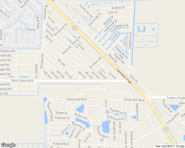 map of restaurants, bars, coffee shops, grocery stores, and more near 11513 3rd Avenue in Punta Gorda
