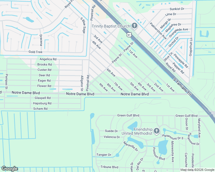 map of restaurants, bars, coffee shops, grocery stores, and more near 11437 8th Avenue in Punta Gorda