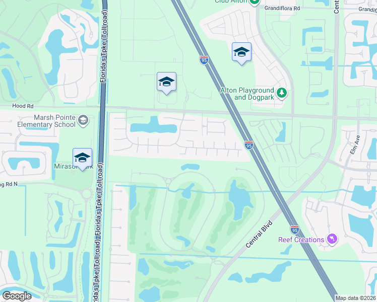 map of restaurants, bars, coffee shops, grocery stores, and more near 5568 Eagle Lake Drive in Palm Beach Gardens