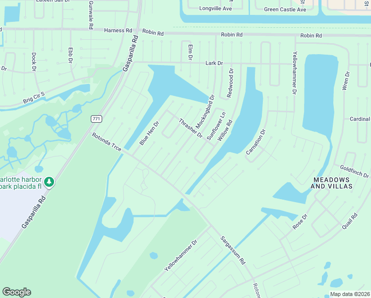 map of restaurants, bars, coffee shops, grocery stores, and more near 5 Yucca Lane in Placida