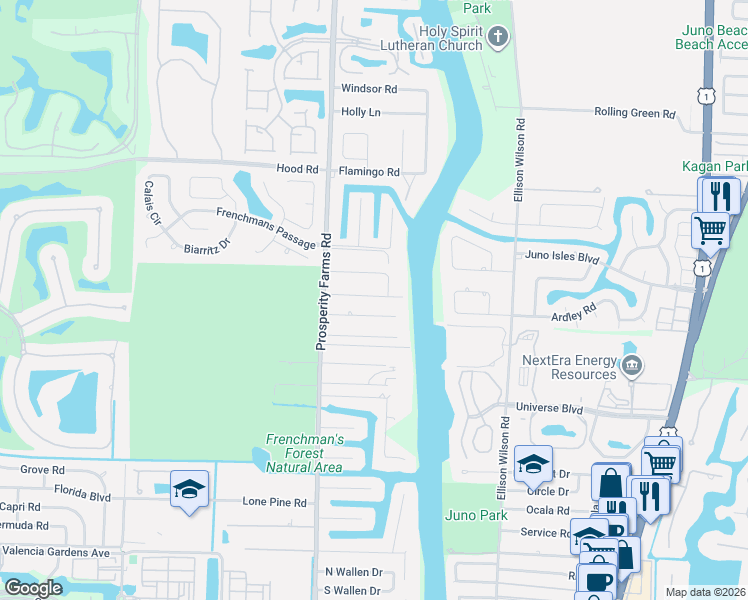 map of restaurants, bars, coffee shops, grocery stores, and more near 2401 Country Oaks Lane in West Palm Beach