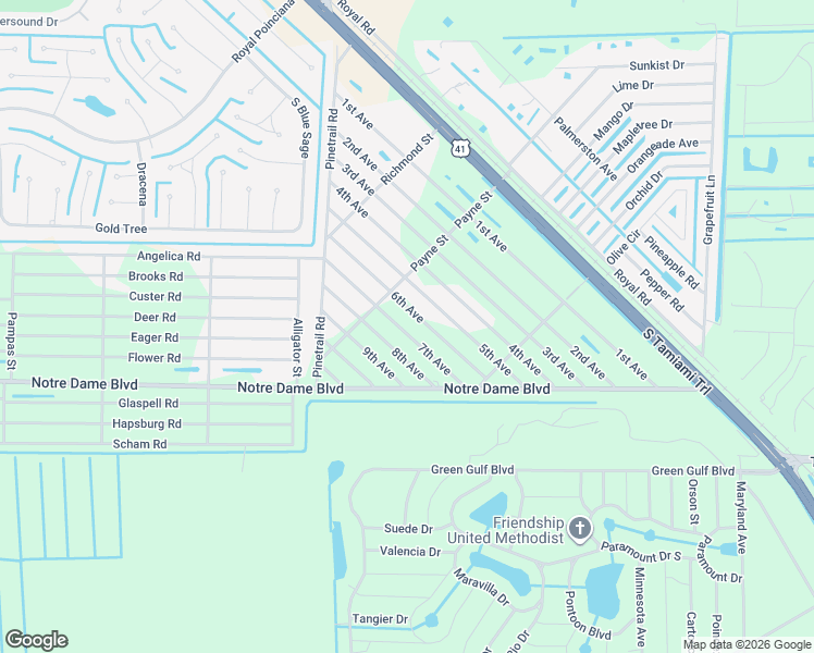 map of restaurants, bars, coffee shops, grocery stores, and more near 11382 7th Avenue in Punta Gorda