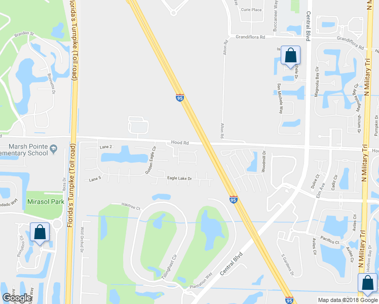 map of restaurants, bars, coffee shops, grocery stores, and more near 4627 Mediterranean Circle in Palm Beach Gardens