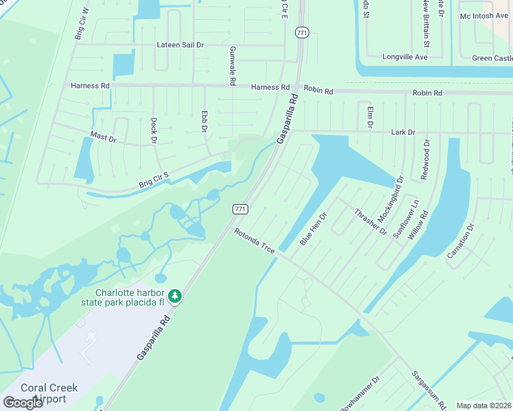 map of restaurants, bars, coffee shops, grocery stores, and more near 1 Chickadee Lane in Placida