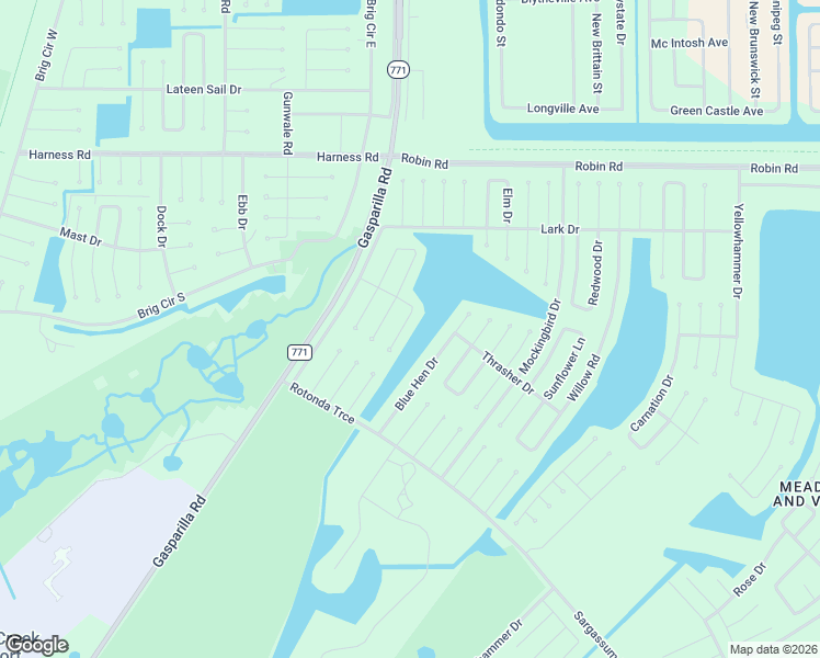 map of restaurants, bars, coffee shops, grocery stores, and more near 14 Loon Lane in Placida