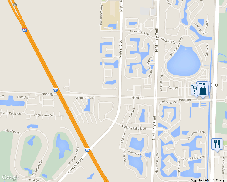 map of restaurants, bars, coffee shops, grocery stores, and more near 1122 San Michele Way in Palm Beach Gardens