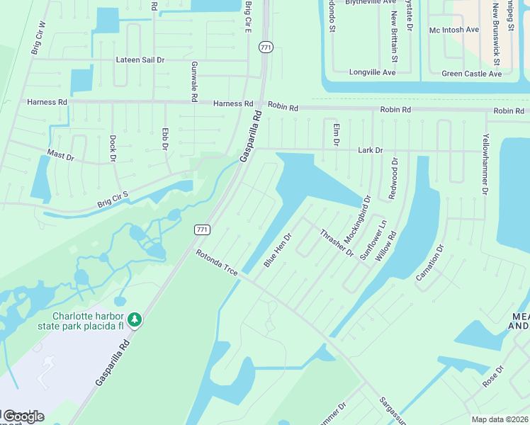 map of restaurants, bars, coffee shops, grocery stores, and more near 6 Oriole Lane in Placida