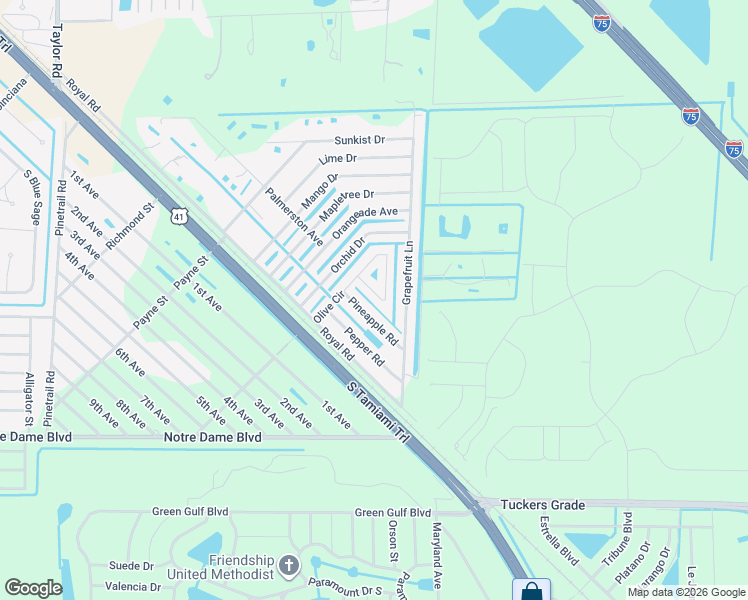 map of restaurants, bars, coffee shops, grocery stores, and more near 11314 Olive Circle in Punta Gorda