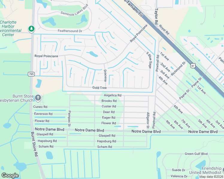map of restaurants, bars, coffee shops, grocery stores, and more near 325 Gold Tree in Punta Gorda