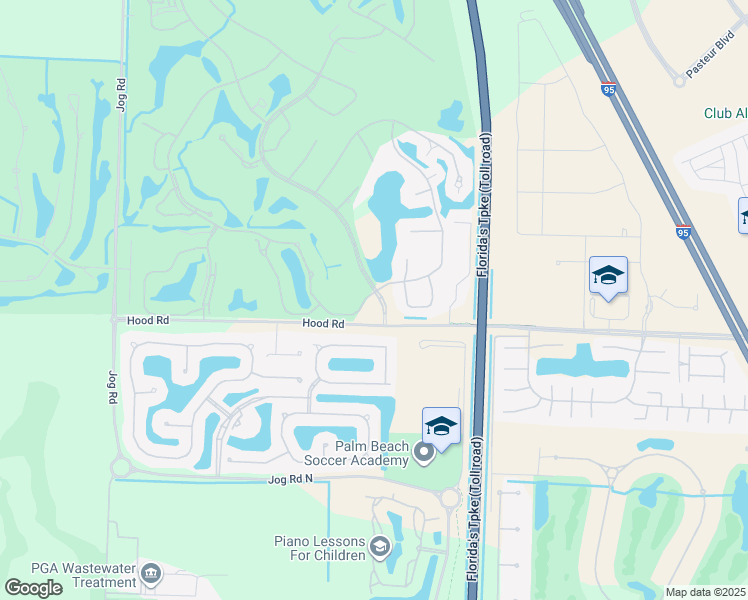 map of restaurants, bars, coffee shops, grocery stores, and more near 6228 Celadon Circle in West Palm Beach