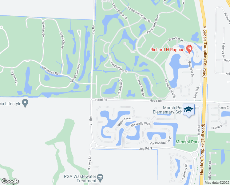 map of restaurants, bars, coffee shops, grocery stores, and more near 12911 Briarlake Drive in Palm Beach Gardens