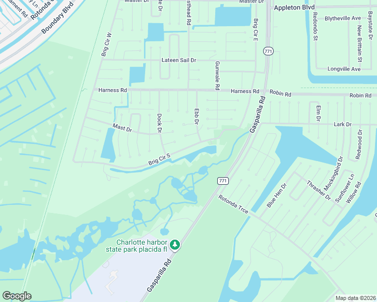 map of restaurants, bars, coffee shops, grocery stores, and more near 87 Brig Circle South in Placida