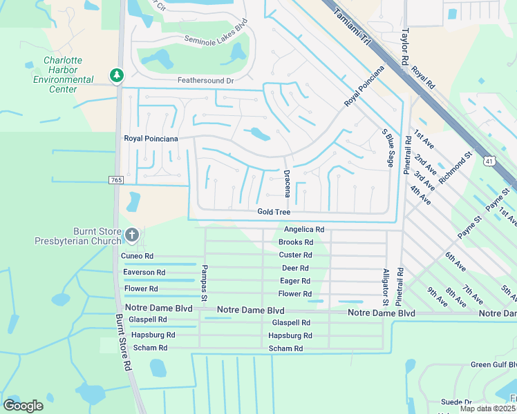 map of restaurants, bars, coffee shops, grocery stores, and more near 440 Gold Tree in Punta Gorda