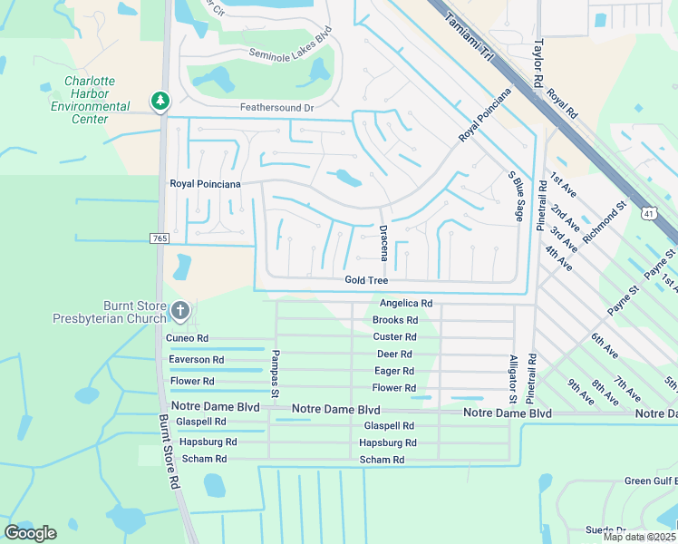 map of restaurants, bars, coffee shops, grocery stores, and more near 448 Gold Tree in Punta Gorda