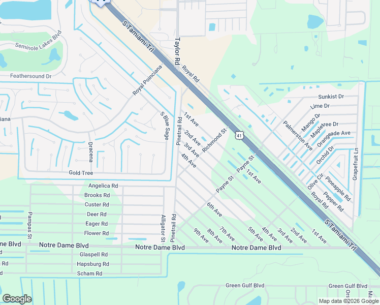 map of restaurants, bars, coffee shops, grocery stores, and more near 11183 3rd Avenue in Punta Gorda