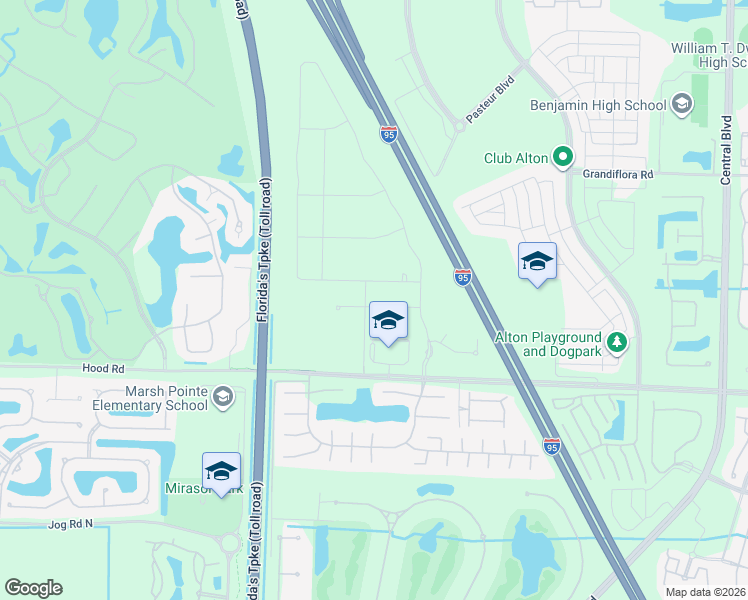 map of restaurants, bars, coffee shops, grocery stores, and more near 5647 Delacroix Terrace in Palm Beach Gardens