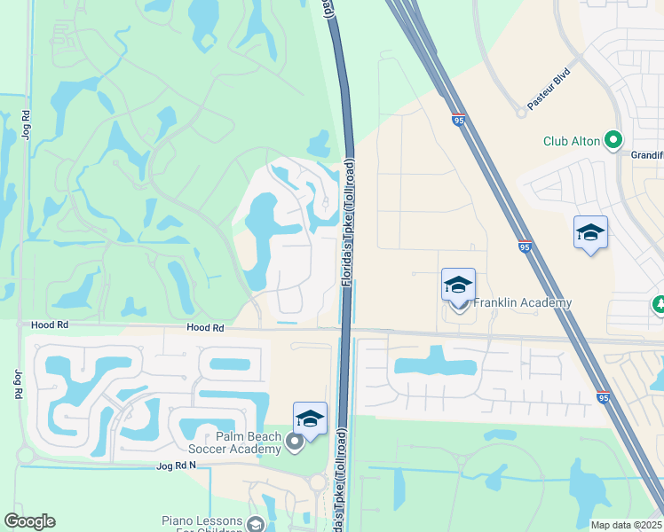 map of restaurants, bars, coffee shops, grocery stores, and more near 12943 Bonnette Drive in West Palm Beach