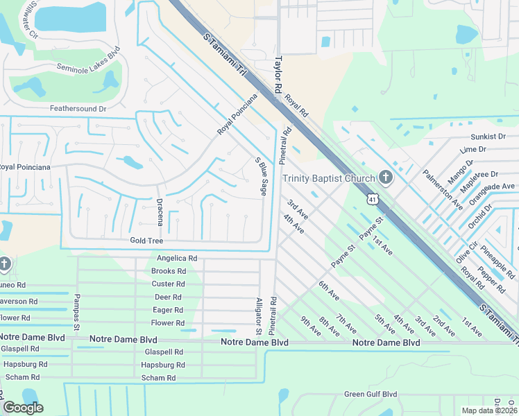 map of restaurants, bars, coffee shops, grocery stores, and more near 7512 South Blue Sage in Punta Gorda
