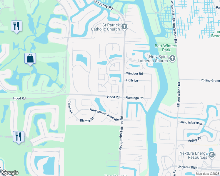 map of restaurants, bars, coffee shops, grocery stores, and more near 2650 La Lique Circle in West Palm Beach