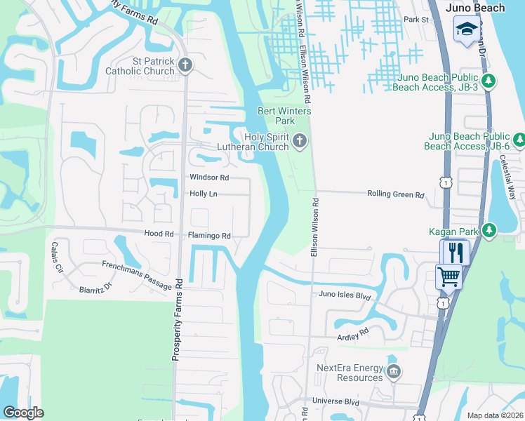 map of restaurants, bars, coffee shops, grocery stores, and more near 13078 Flamingo Terrace in West Palm Beach