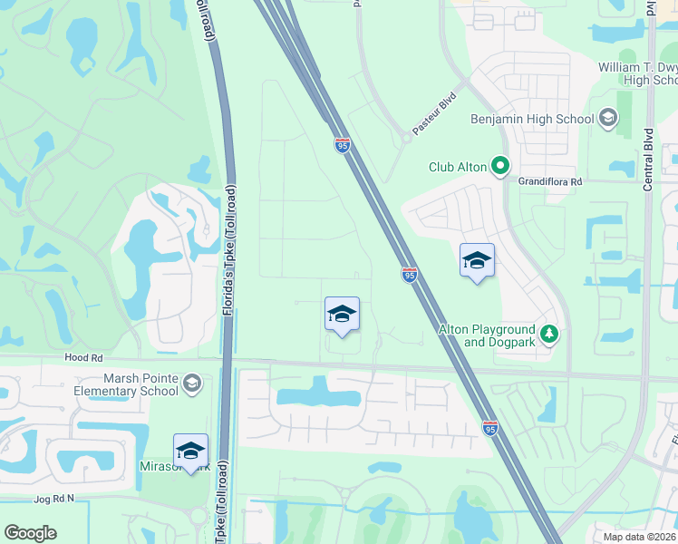 map of restaurants, bars, coffee shops, grocery stores, and more near 13689 Artisan Circle in Palm Beach Gardens
