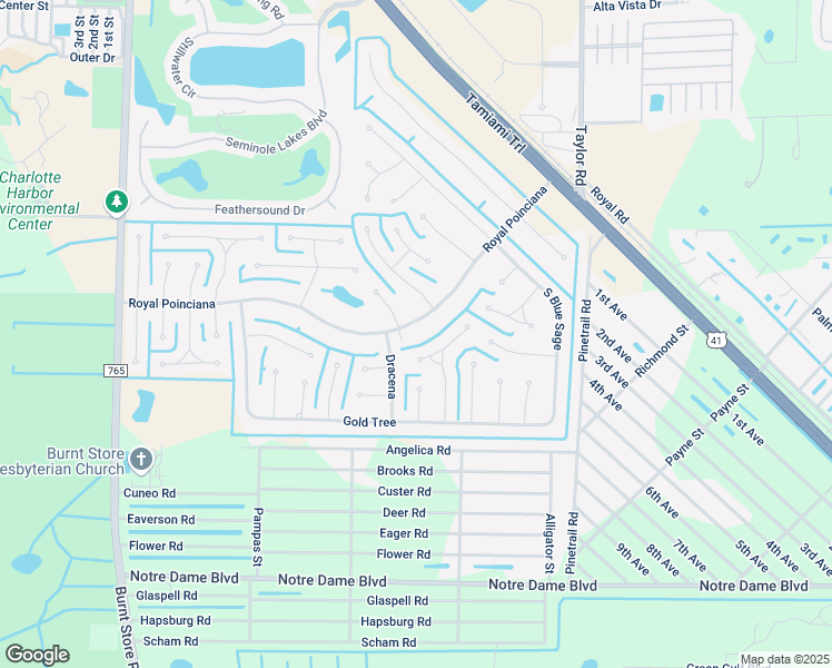 map of restaurants, bars, coffee shops, grocery stores, and more near 439 Royal Poinciana in Punta Gorda