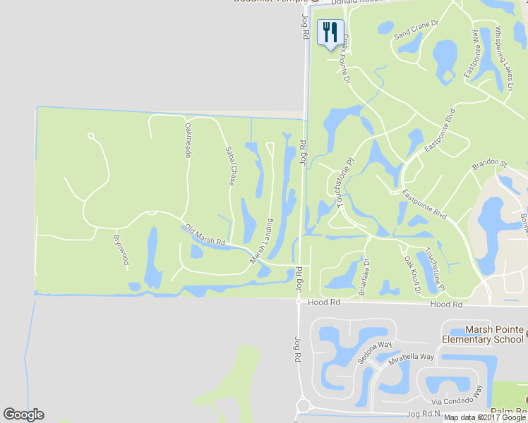 map of restaurants, bars, coffee shops, grocery stores, and more near 13161 Marsh Landing in Palm Beach Gardens