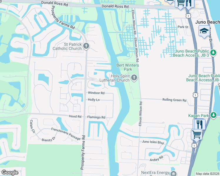 map of restaurants, bars, coffee shops, grocery stores, and more near 2280 Treasure Isle Drive in West Palm Beach