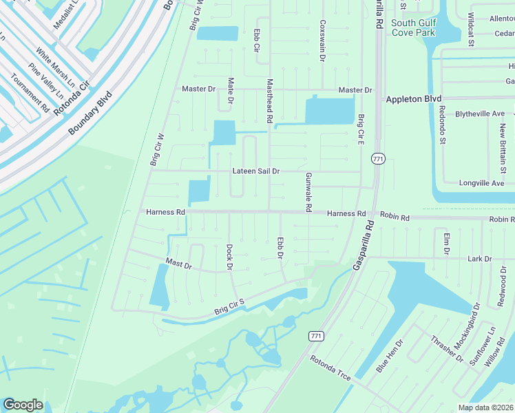 map of restaurants, bars, coffee shops, grocery stores, and more near 60 Harness Road in Placida