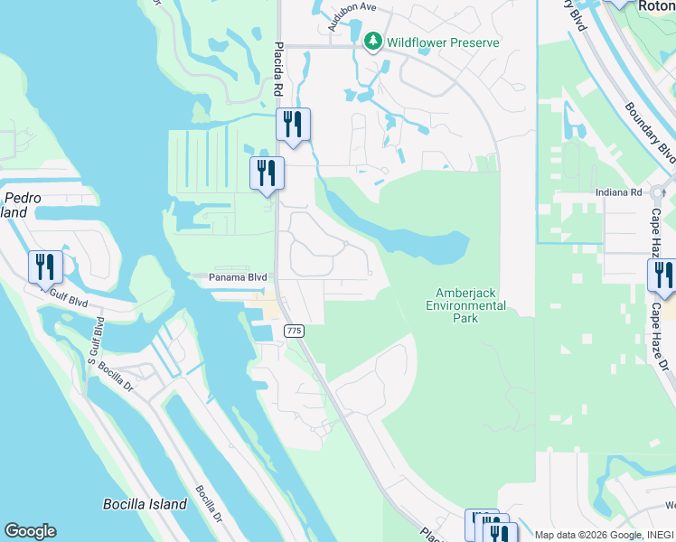 map of restaurants, bars, coffee shops, grocery stores, and more near 10700 Lemon Creek Loop in Englewood