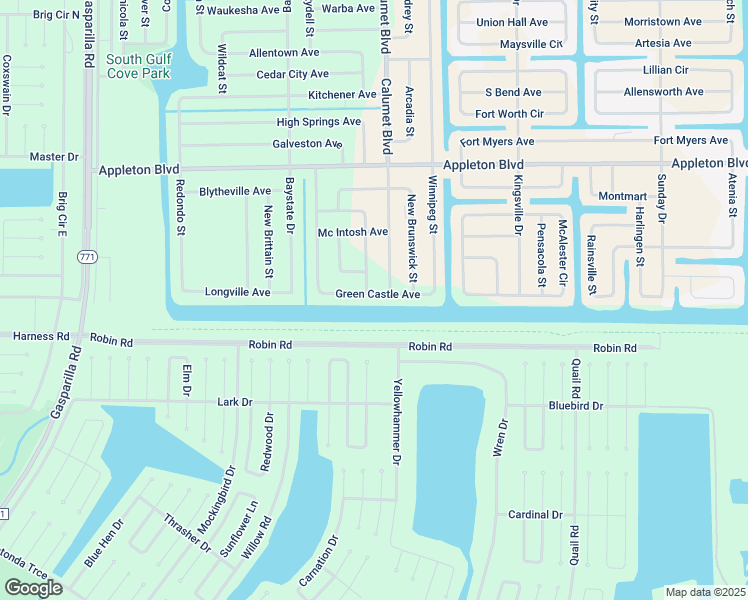 map of restaurants, bars, coffee shops, grocery stores, and more near 13497 Green Castle Avenue in Port Charlotte