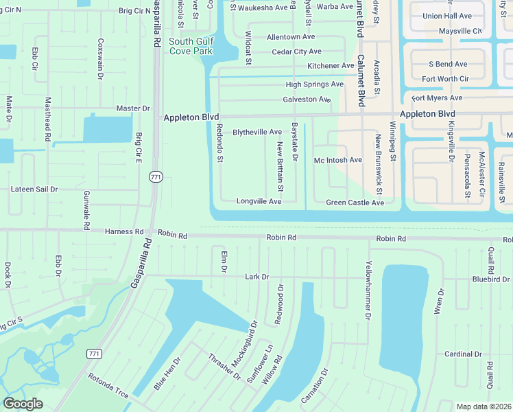 map of restaurants, bars, coffee shops, grocery stores, and more near 13281 Longville Avenue in Port Charlotte