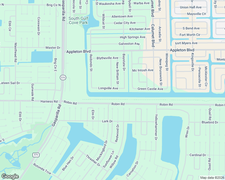 map of restaurants, bars, coffee shops, grocery stores, and more near 13297 Longville Avenue in Port Charlotte