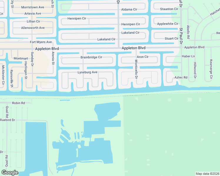 map of restaurants, bars, coffee shops, grocery stores, and more near 10656 Ayear Road in Port Charlotte