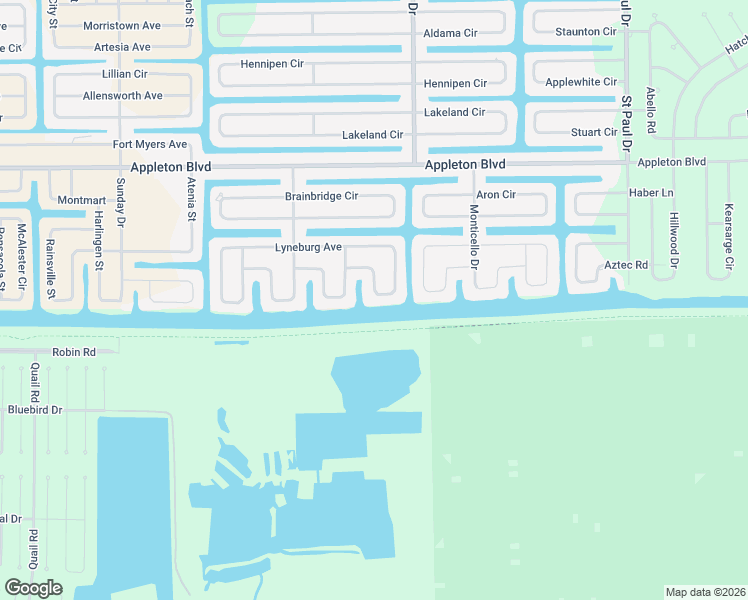 map of restaurants, bars, coffee shops, grocery stores, and more near 10656 Ayear Road in Port Charlotte