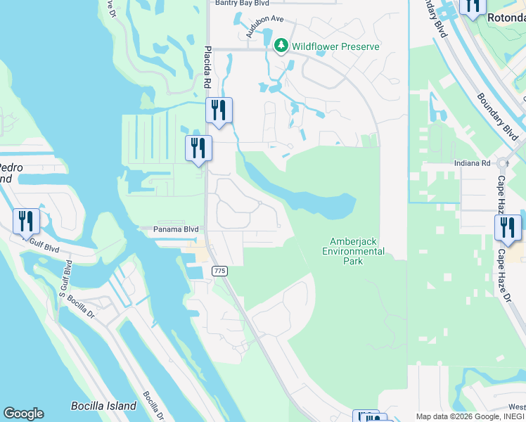 map of restaurants, bars, coffee shops, grocery stores, and more near 10700 Lemon Creek Loop in Englewood