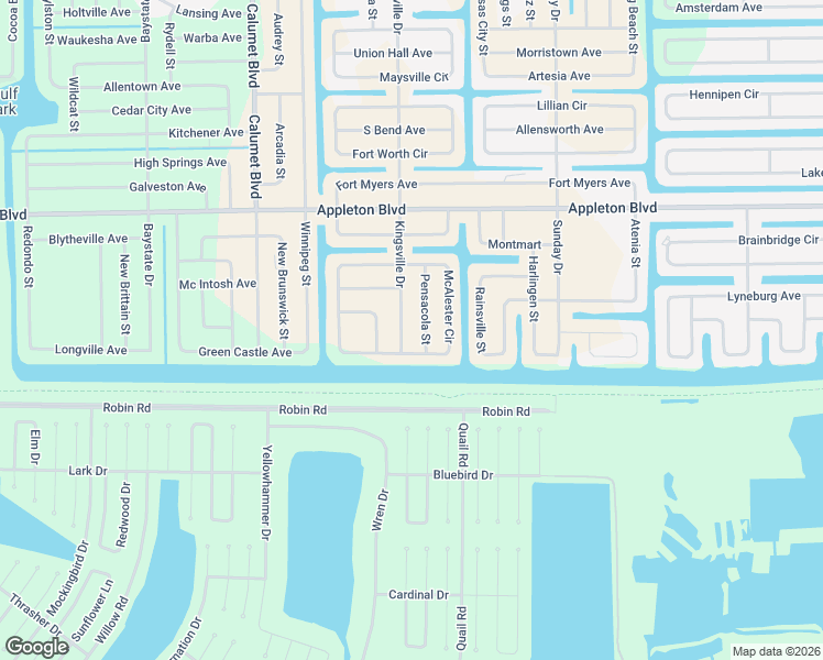 map of restaurants, bars, coffee shops, grocery stores, and more near 10456 Kingsville Drive in Port Charlotte
