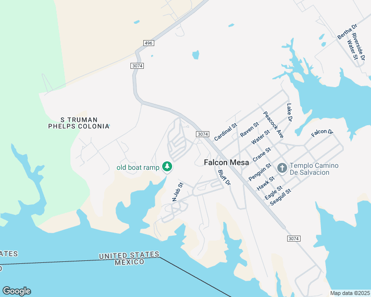 map of restaurants, bars, coffee shops, grocery stores, and more near 460-498 Robyn Lane in Zapata