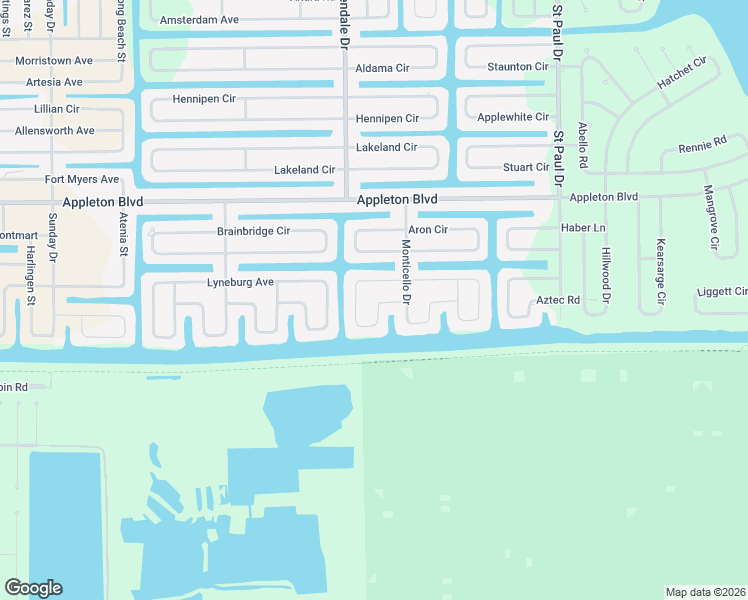 map of restaurants, bars, coffee shops, grocery stores, and more near 10620 Washington Road in Port Charlotte