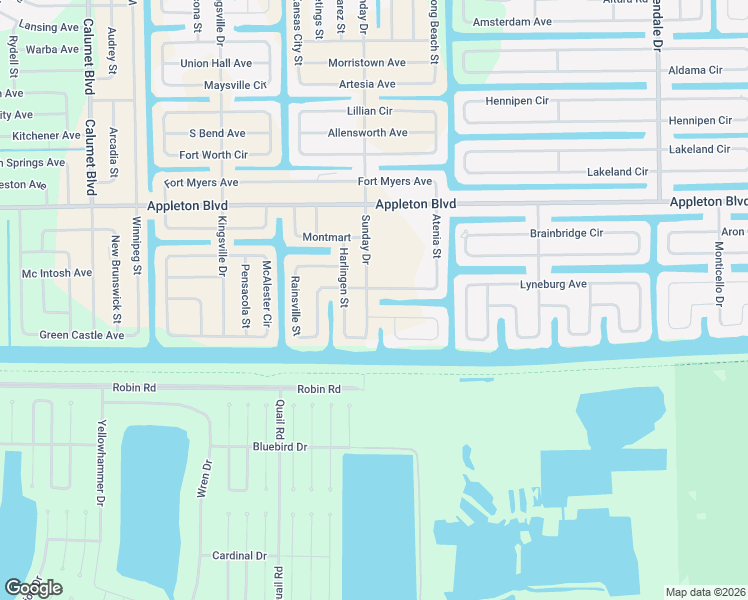 map of restaurants, bars, coffee shops, grocery stores, and more near 10446 Sunday Drive in Port Charlotte