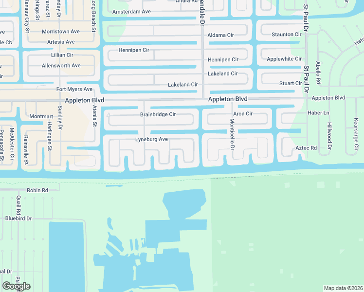 map of restaurants, bars, coffee shops, grocery stores, and more near 10713 Ayear Road in Port Charlotte