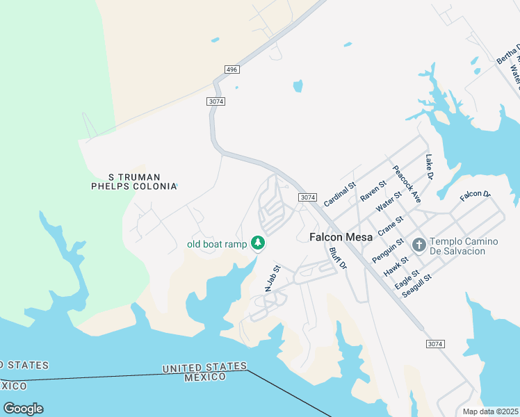 map of restaurants, bars, coffee shops, grocery stores, and more near 101 Roadrunner Drive in Zapata