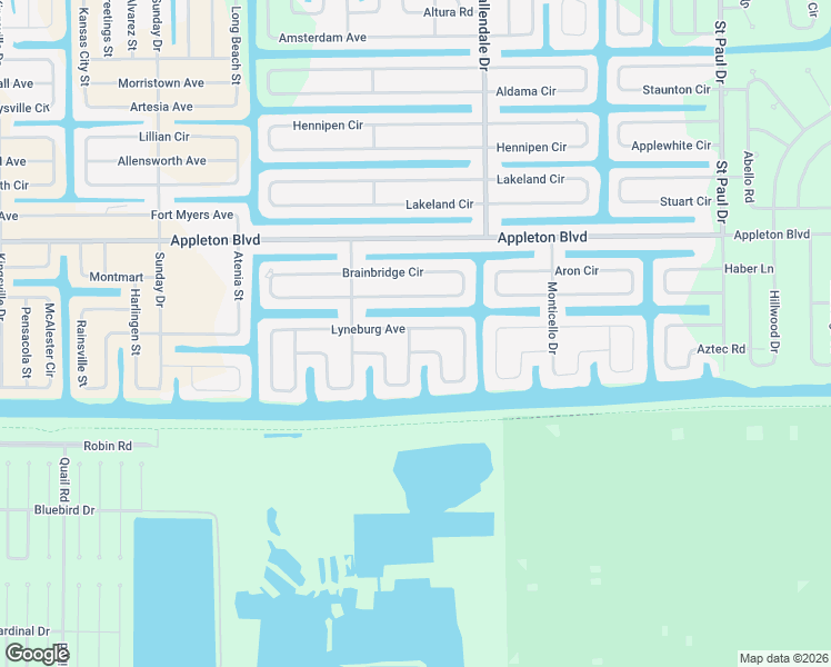 map of restaurants, bars, coffee shops, grocery stores, and more near 10713 Ayear Road in Port Charlotte