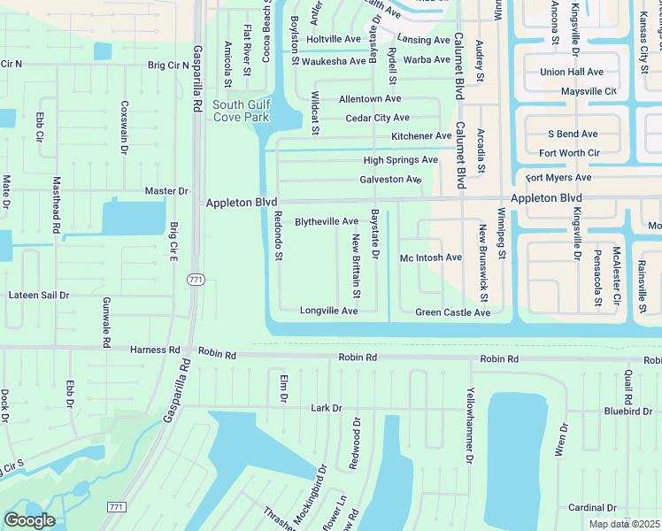 map of restaurants, bars, coffee shops, grocery stores, and more near 10401 Port Everglades Street in Port Charlotte