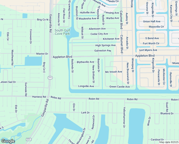 map of restaurants, bars, coffee shops, grocery stores, and more near 10401 Port Everglades Street in Port Charlotte