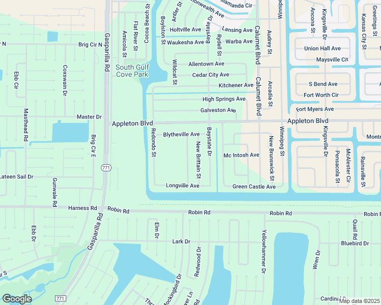 map of restaurants, bars, coffee shops, grocery stores, and more near 10401 Port Everglades Street in Port Charlotte