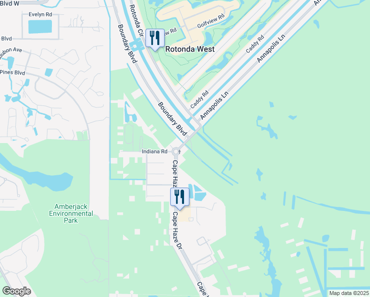 map of restaurants, bars, coffee shops, grocery stores, and more near 3583 Cape Haze Drive in Rotonda West
