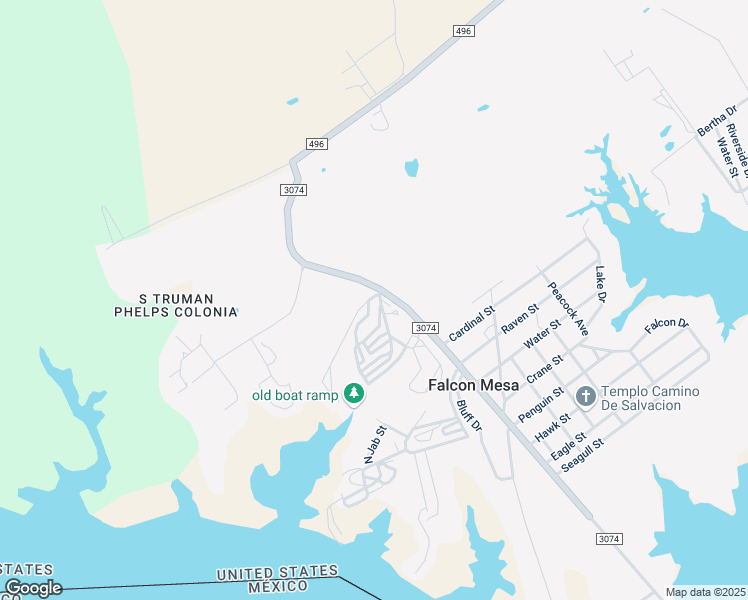 map of restaurants, bars, coffee shops, grocery stores, and more near 101-299 Roadrunner Drive in Zapata