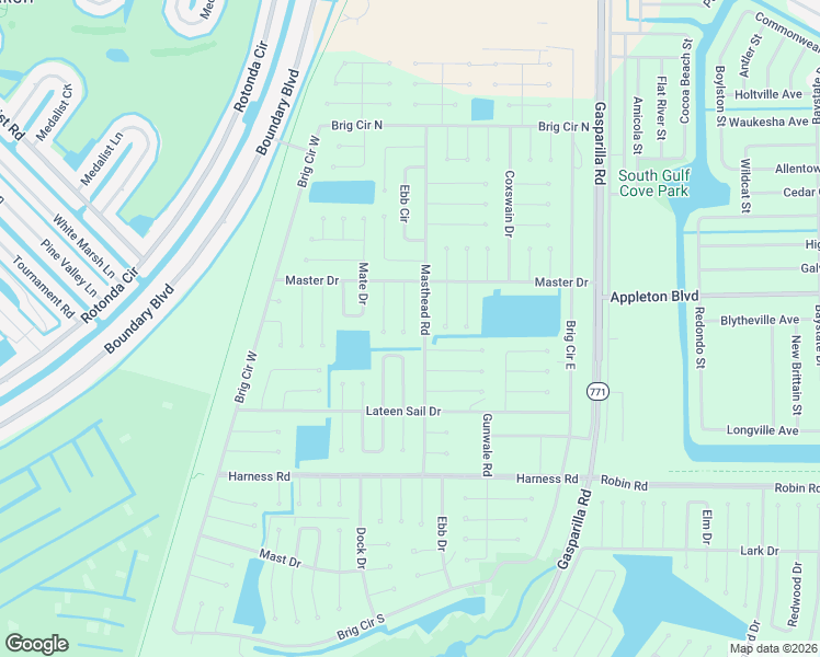 map of restaurants, bars, coffee shops, grocery stores, and more near 51 Masthead Road in Placida