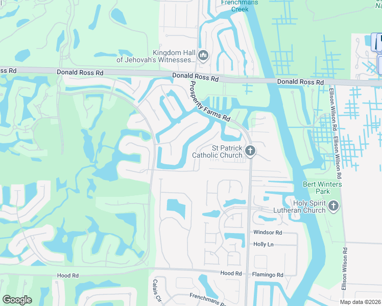 map of restaurants, bars, coffee shops, grocery stores, and more near 2859 Calais Circle in West Palm Beach